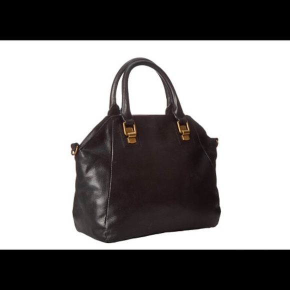 ELLIOT LUCCA Faro Satchel Black W Crossbody Strap - Picture 2 of 12